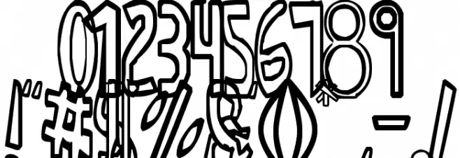 Anime I Font OTHER CHARS