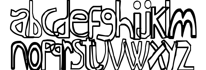 Anime I Font LOWERCASE