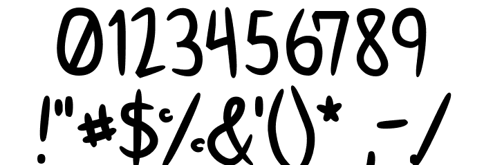 Anime Inept フォント その他の文字