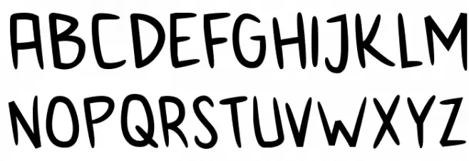 Anime Inept Schriftart Groß