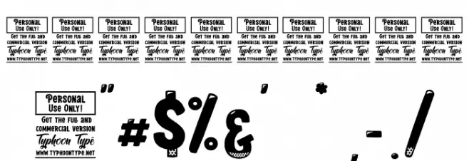 Anime Kids - Personal Use Font OTHER CHARS