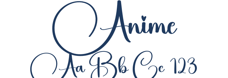 Anime Font Preview