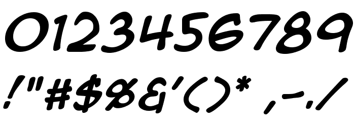 AnimeAce2.0BB-Bold フォント その他の文字