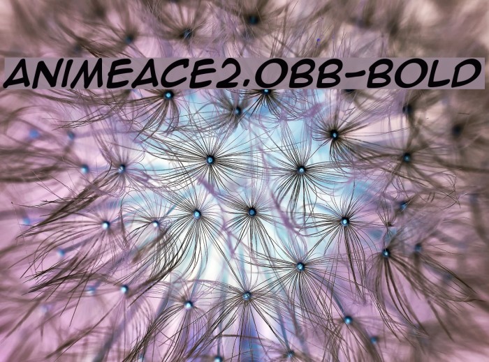 AnimeAce2.0BB-Bold フォント examples