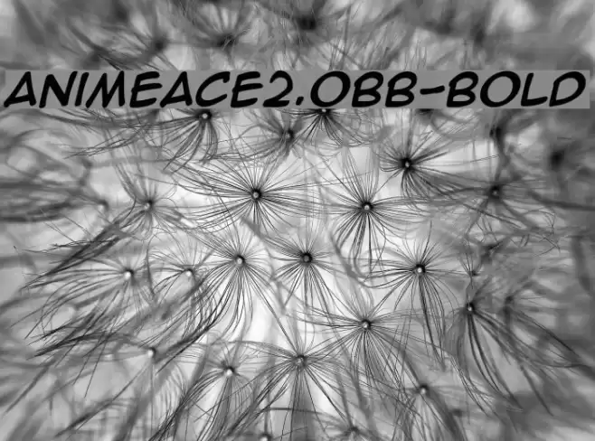 AnimeAce2.0BB-Bold フォント examples