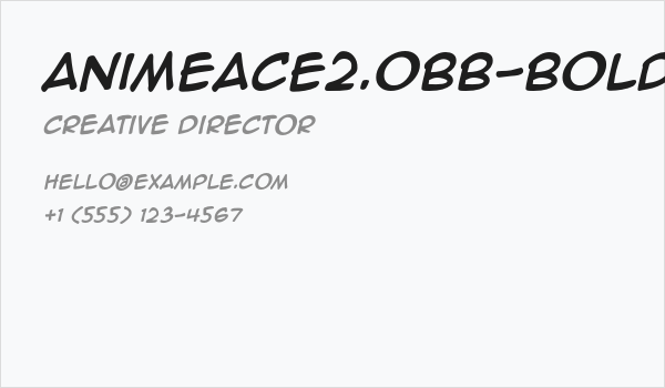AnimeAce2.0BB-Bold Business Card