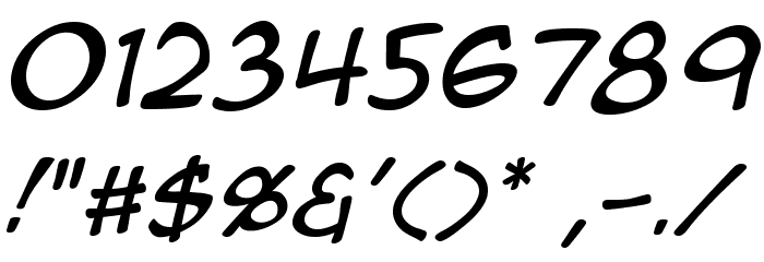 AnimeAce2.0BB-Italic Caratteri ALTRI CARATTERI
