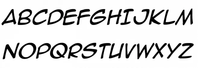 AnimeAce2.0BB-Italic Schriftart Groß
