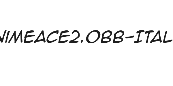 AnimeAce2.0BB-Italic Logo