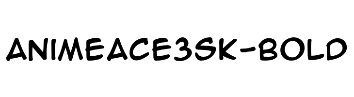 AnimeAce3SK-Bold  免费字体下载