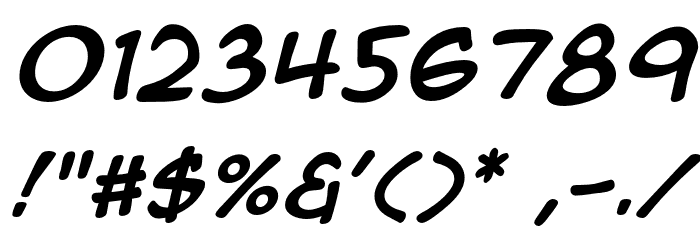 AnimeAce3SK-BoldItalic Font OTHER CHARS