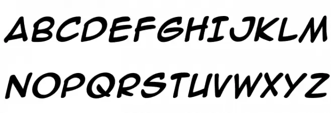 AnimeAce3SK-BoldItalic Schriftart Groß