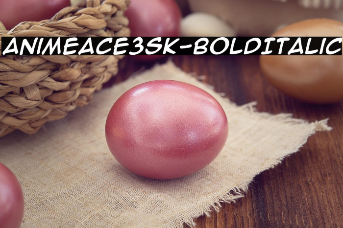 AnimeAce3SK-BoldItalic Example 3