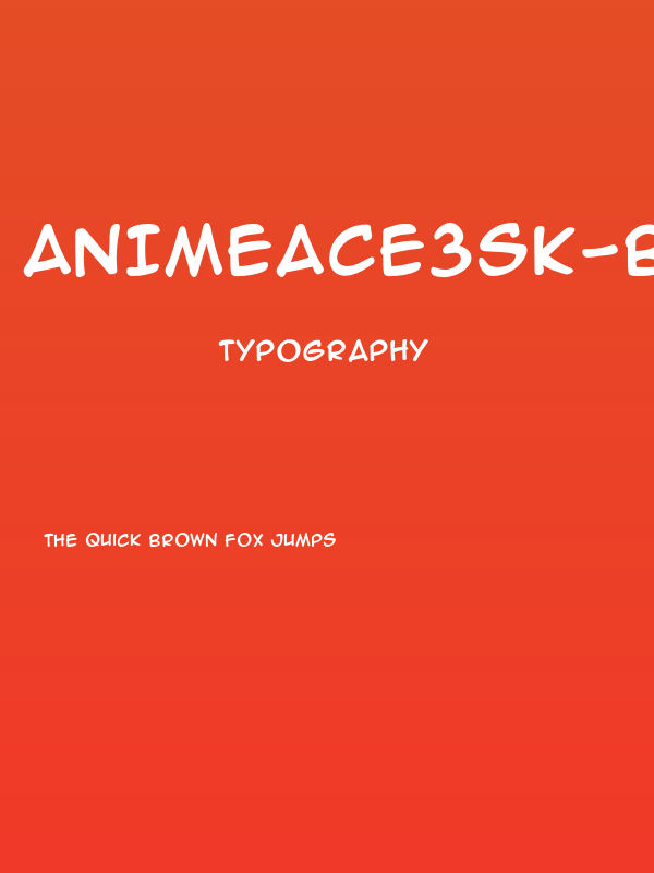 AnimeAce3SK-Bold Poster