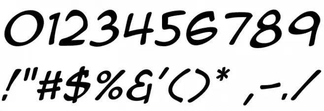AnimeAce3SK-Italic Font OTHER CHARS