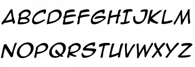 AnimeAce3SK-Italic Шрифта ВЕРХНИЙ