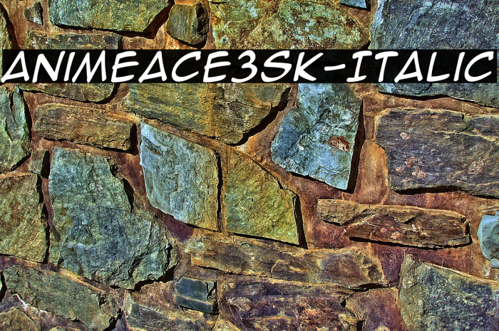 AnimeAce3SK-Italic Example 1
