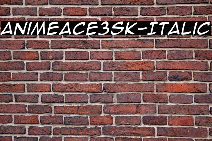 AnimeAce3SK-Italic Example 2
