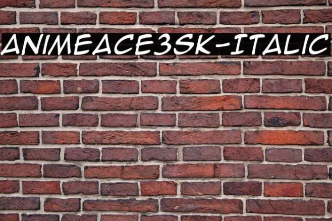 AnimeAce3SK-Italic Example 2