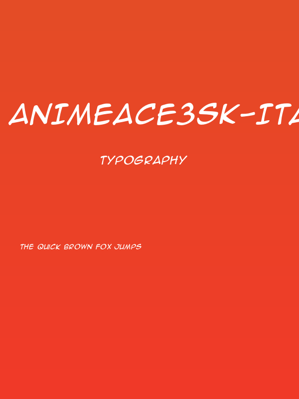 AnimeAce3SK-Italic Poster