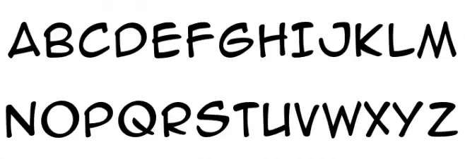 AnimeAce3SK-Regular Schriftart Groß