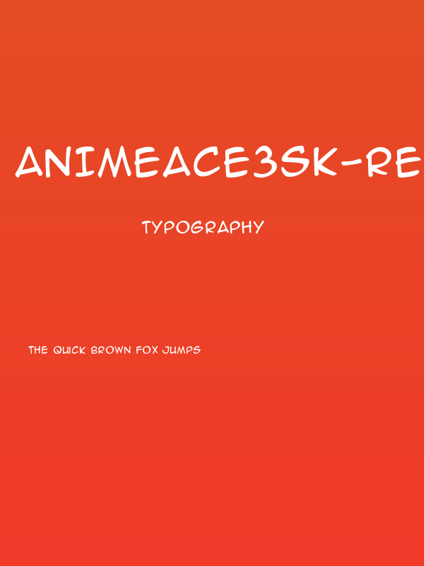 AnimeAce3SK-Regular Poster