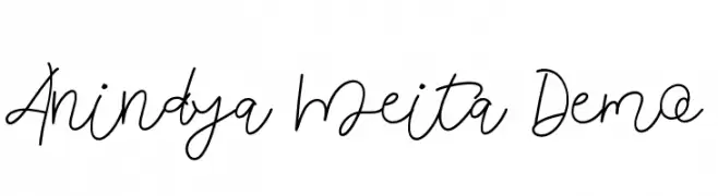 Anindya Meita Demo  font caratteri gratis