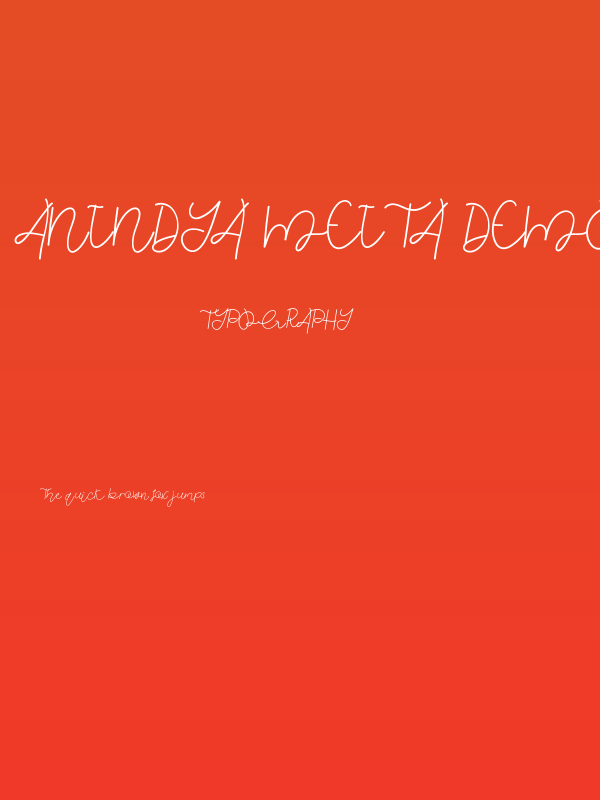 Anindya Meita Demo Poster