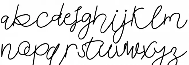 Anindya Meita Demo Schriftart Kleinbuchstaben