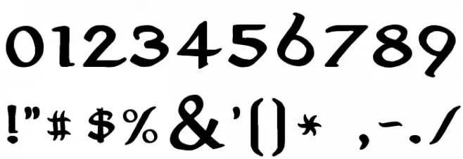 Aniron Bold Font OTHER CHARS