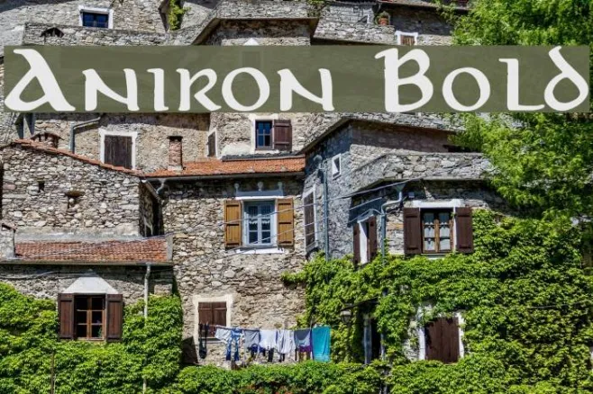 Aniron Bold Example 1