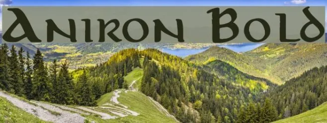 Aniron Bold Example 2