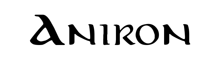 Aniron  Fuentes Gratis Descargar