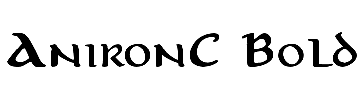 AnironC Bold  لخطوط تنزيل