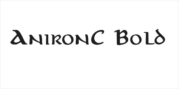 AnironC Bold Logo