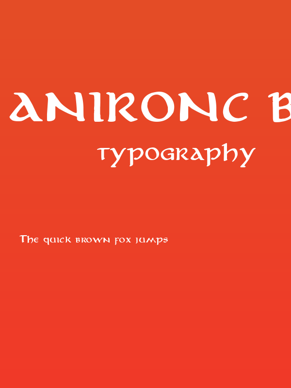 AnironC Bold Poster