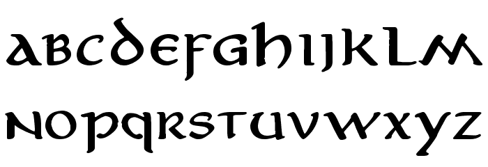 AnironC Bold Font LOWERCASE