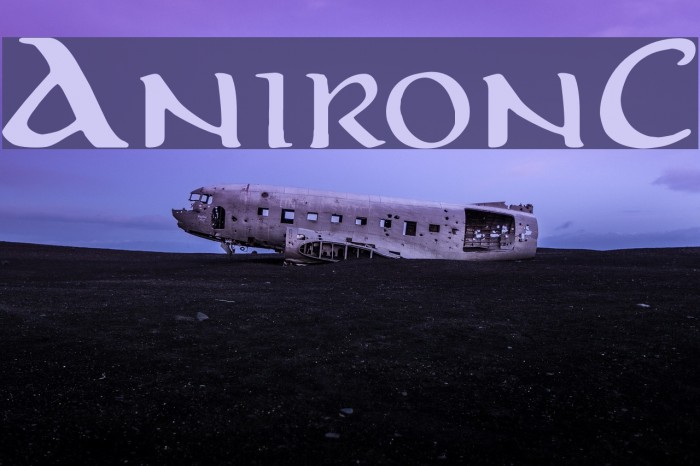 AnironC Font examples