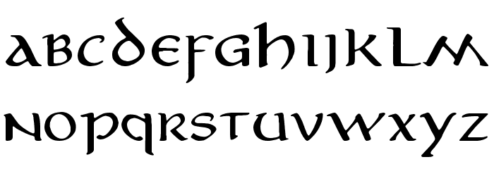 AnironC Font LOWERCASE