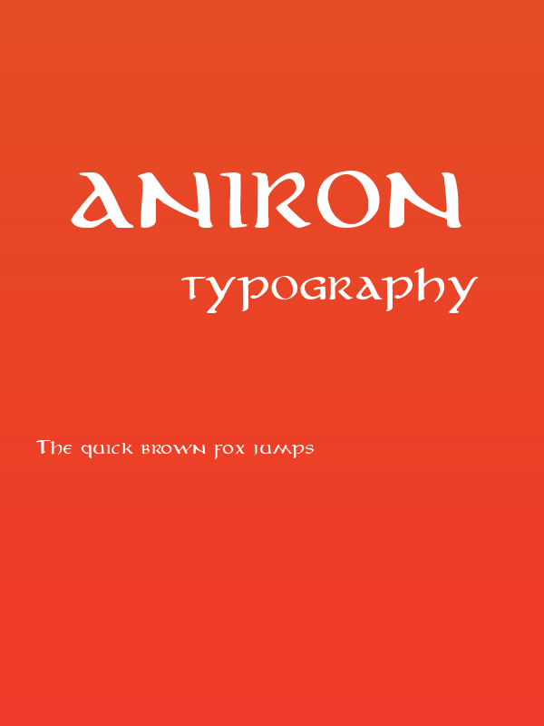Aniron Poster