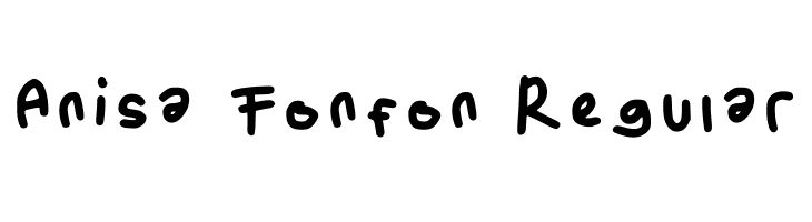 Anisa Fonfon Regular  नि: शुल्क फ़ॉन्ट्स डाउनलोड
