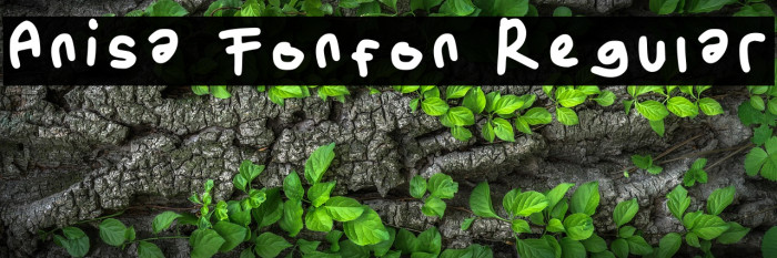 Anisa Fonfon Regular Example 1