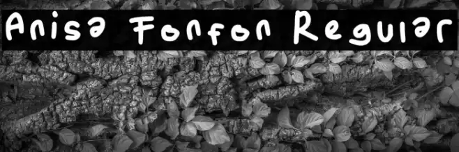 Anisa Fonfon Regular Font examples