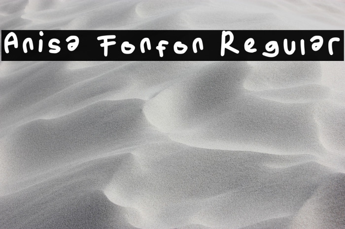 Anisa Fonfon Regular Example 2