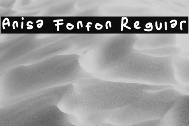 Anisa Fonfon Regular Font examples