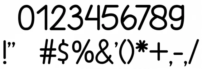 AnisaSans Font OTHER CHARS