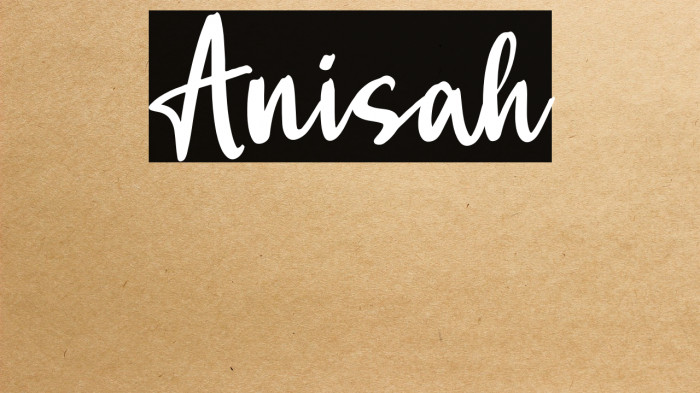 Anisah Example 1