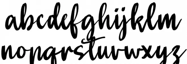 Anisah Schriftart Kleinbuchstaben