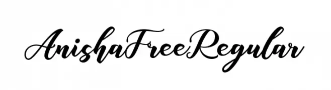 Anisha Free Regular  لخطوط تنزيل
