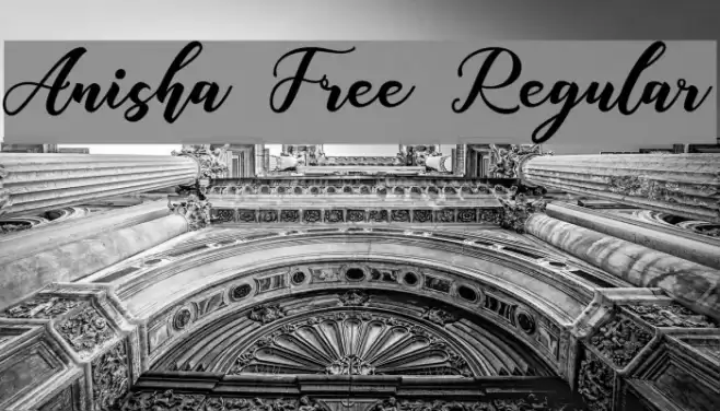 Anisha Free Regular Font examples